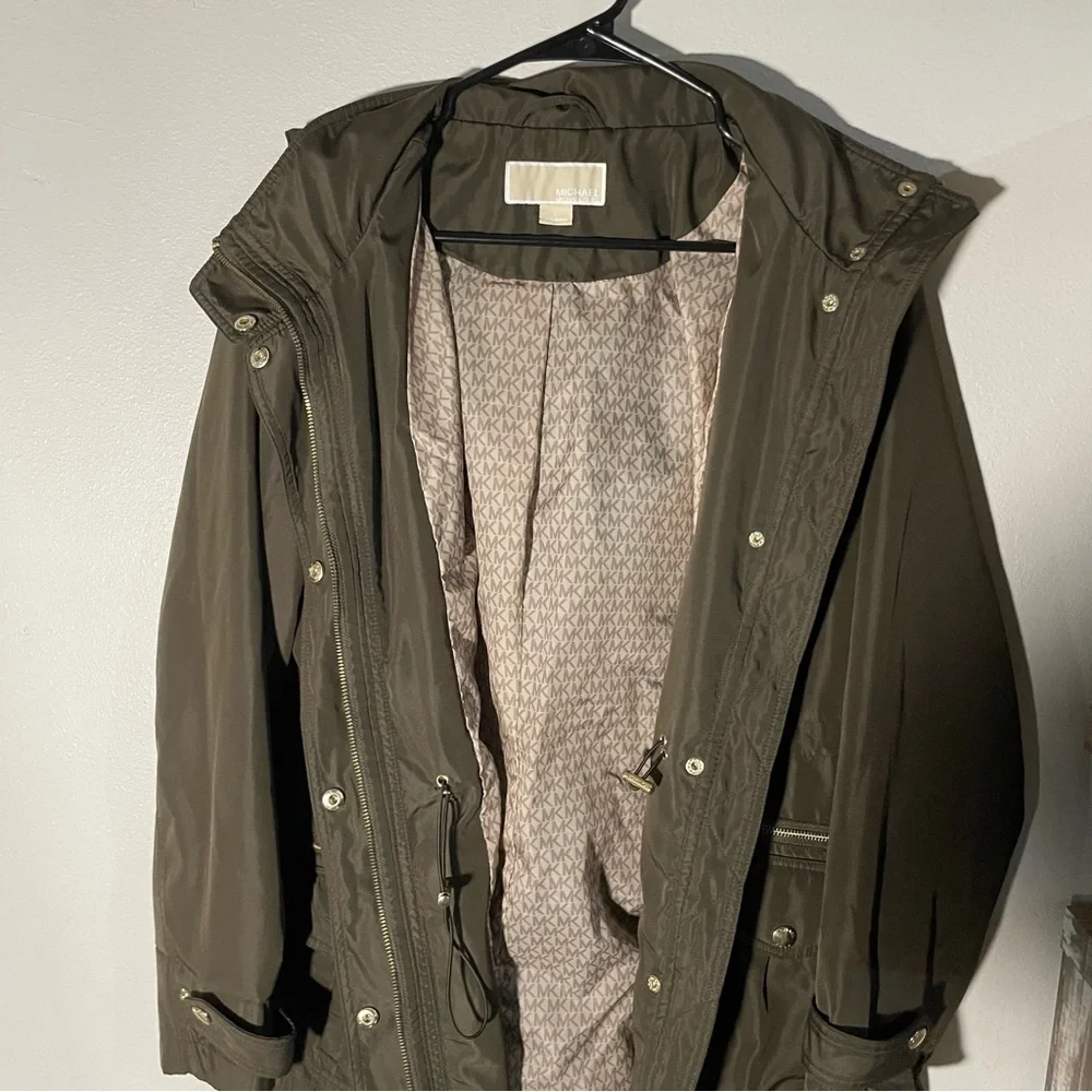 COPY - Michael Kors cinch waist anorak brown coat